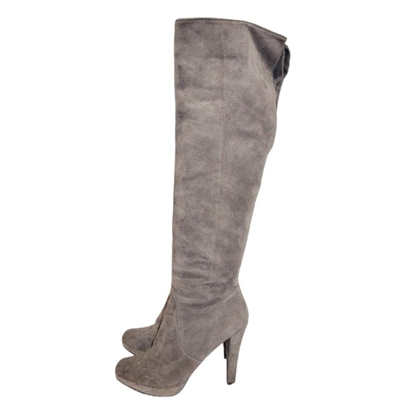 MICHAEL Michael Kors Shoes - Michael Michael Kors Adena Over The Knee Platform Heeled Suede Boots, size 5.5